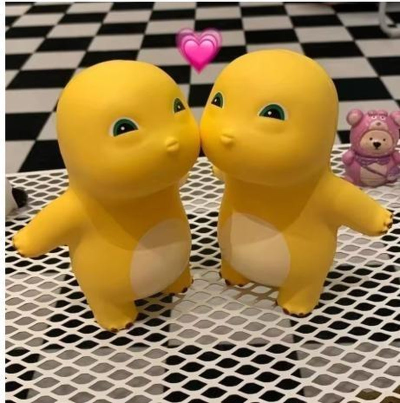 Cute Yellow Mini Dragon Stress Toy – Soft Squishy Dinosaur Squeeze Toy, Slow Rebound Fidget for Anxiety Relief & Fun Gift for Kids and Friends