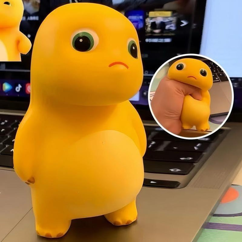 Cute Yellow Mini Dragon Stress Toy – Soft Squishy Dinosaur Squeeze Toy, Slow Rebound Fidget for Anxiety Relief & Fun Gift for Kids and Friends